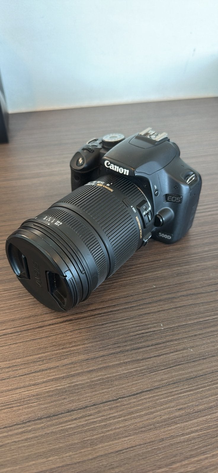 Canon EOS 500D + Sigma DC 18-250mm, Ophalen, Canon, Zo goed als nieuw, Draagriem