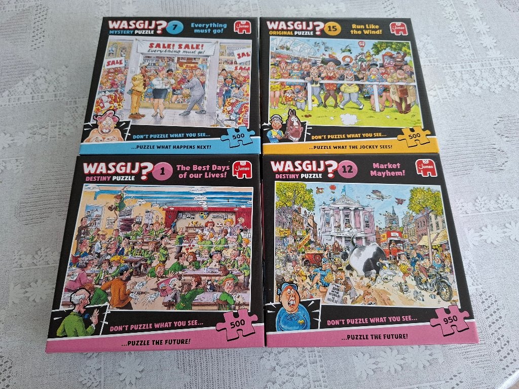 Wasgij puzzels, Ophalen, 500 t/m 1500 stukjes, Nieuw, Legpuzzel