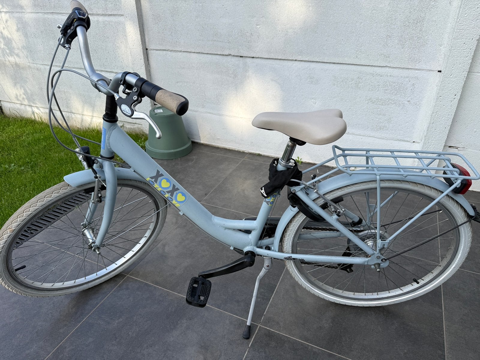 Meisjesfiets (22 inch), Fietsen en Brommers, Ophalen, Gebruikt, 22 inch, Handrem