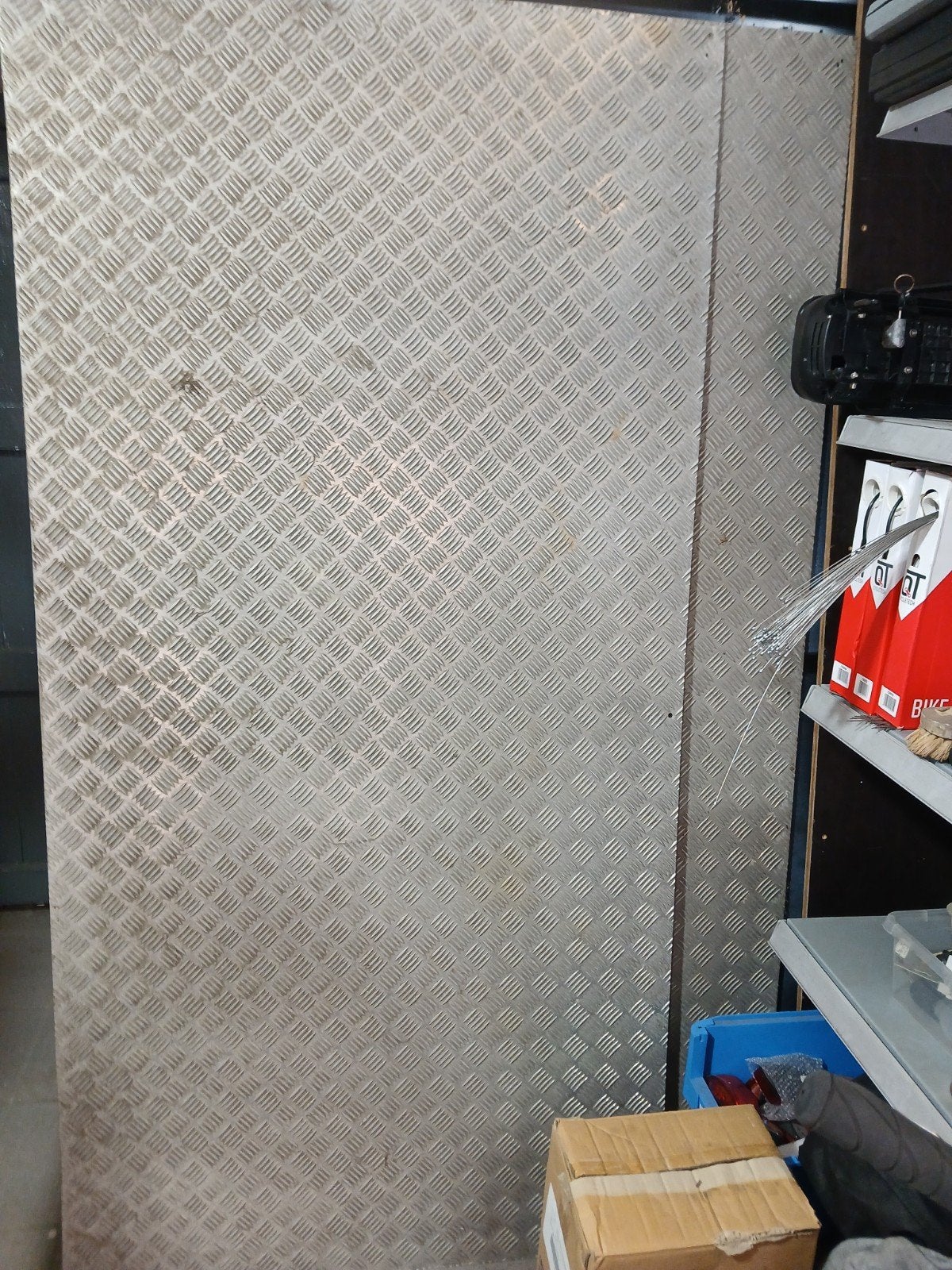 alluminium platen anti slip 1m op 2m, Ophalen, Gebruikt