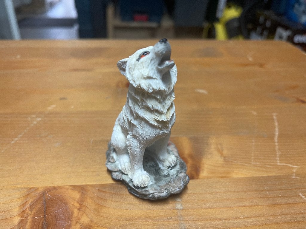 Petit loup blanc qui hurle, Enlèvement, Comme neuf, Animal
