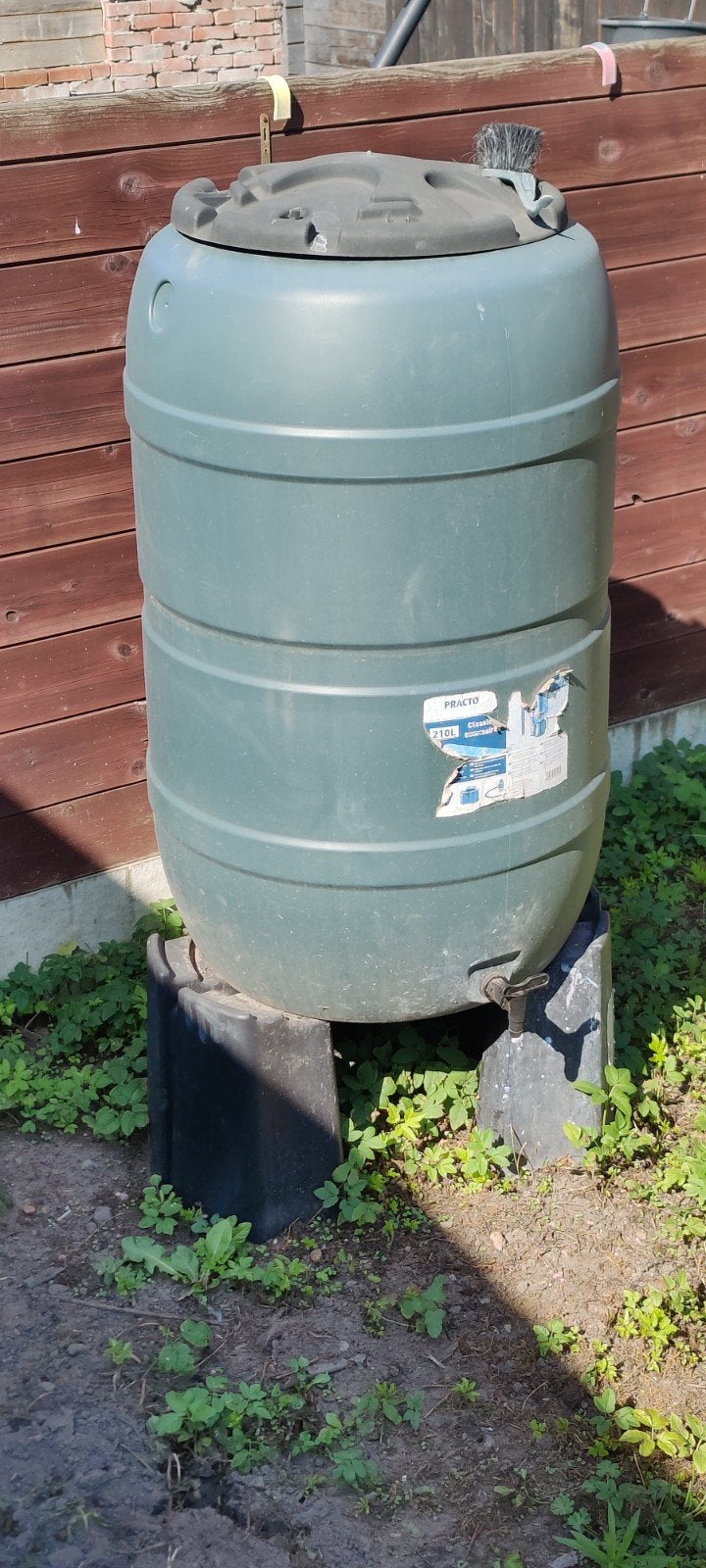 regenton 210 liter, Ophalen, Met kraantje