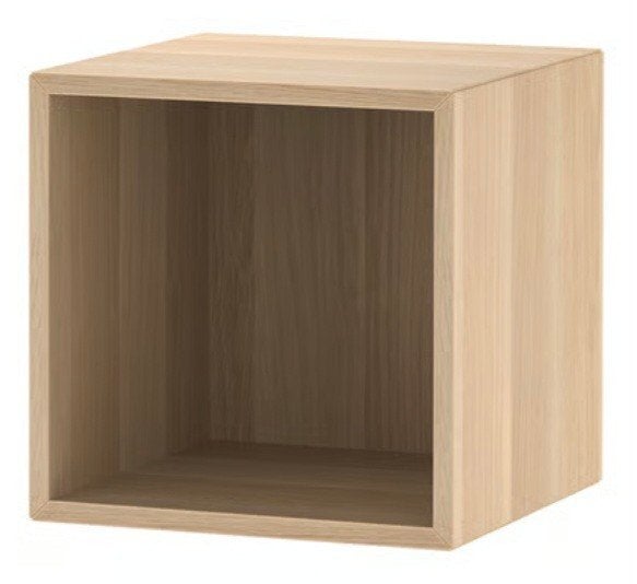 Cube Eket -2x Rangements effet chêne blanchi 35x35x35 cm, Maison & Meubles, Enlèvement, Chêne