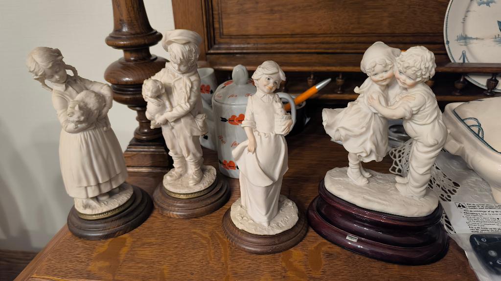 Verzameling decoratieve beeldjes, Ophalen, Brocante, Zo goed als nieuw, Wit