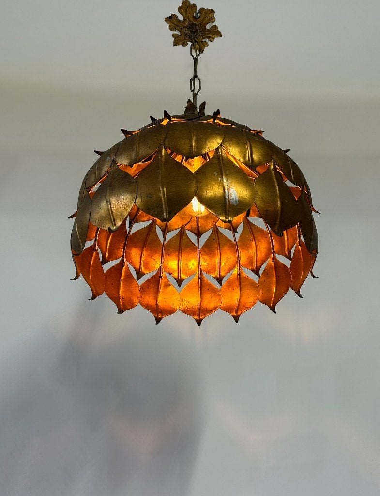 Hans Kögl Lotus plafondlamp, jaren 1960, Enlèvement, Utilisé