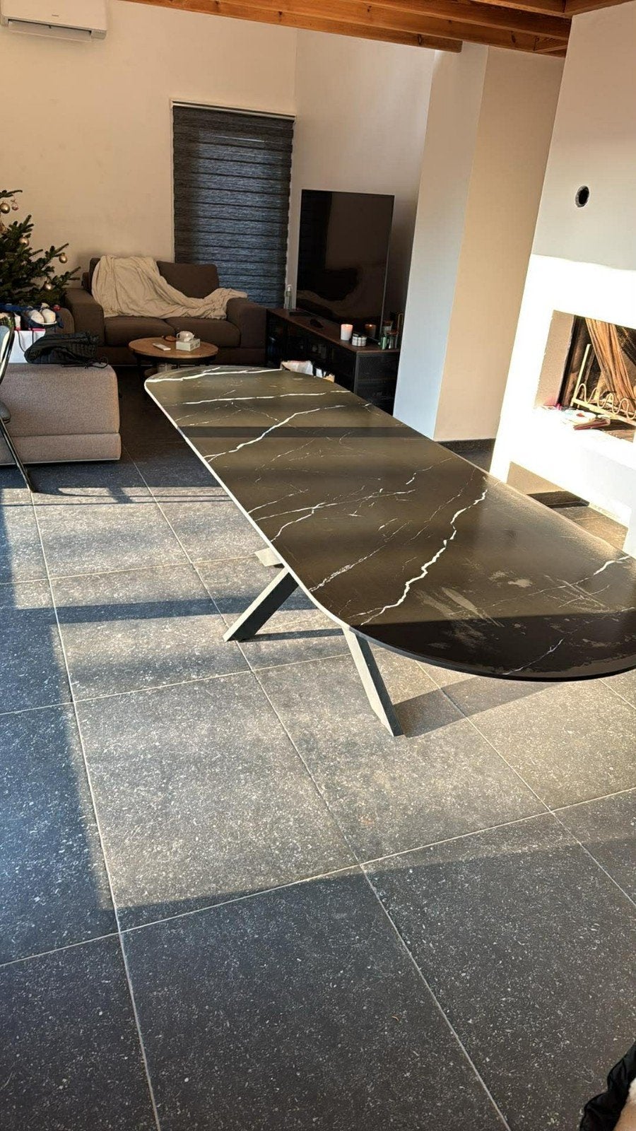 Table ceramique 280x90 toujours emballee, Maison & Meubles, Noir