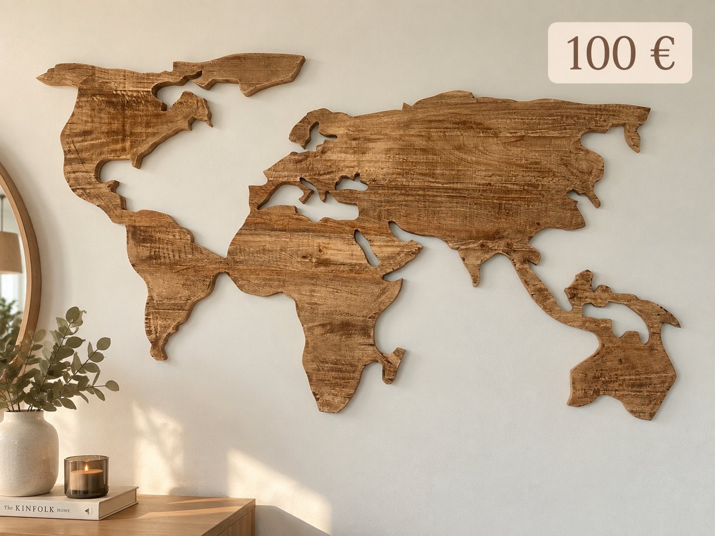 Mappemonde maison du monde, Objet de décoration, Comme neuf, Enlèvement, Bois