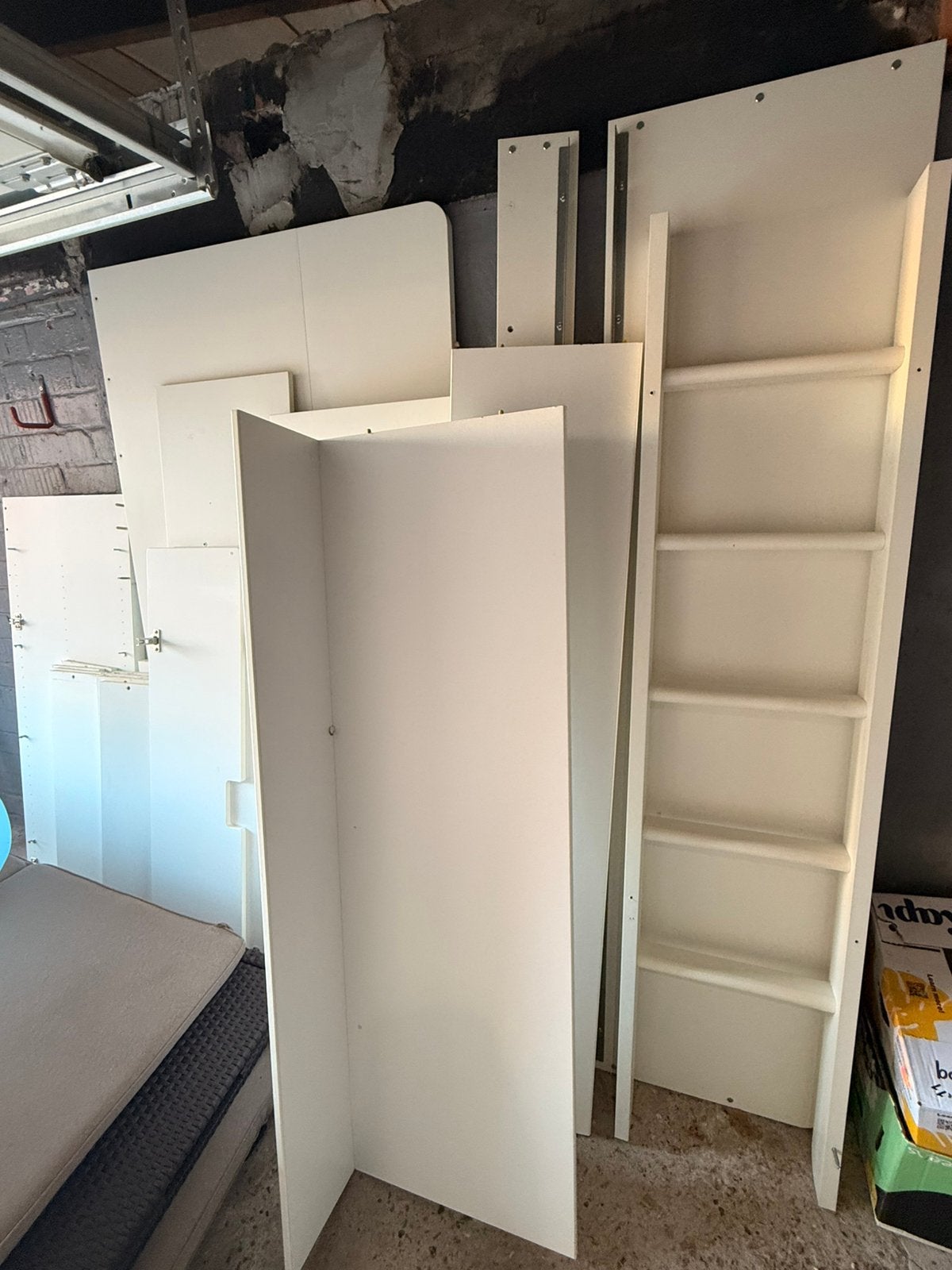Hoogslaper bed  wit, Enlèvement, Utilisé, Lit mezzanine