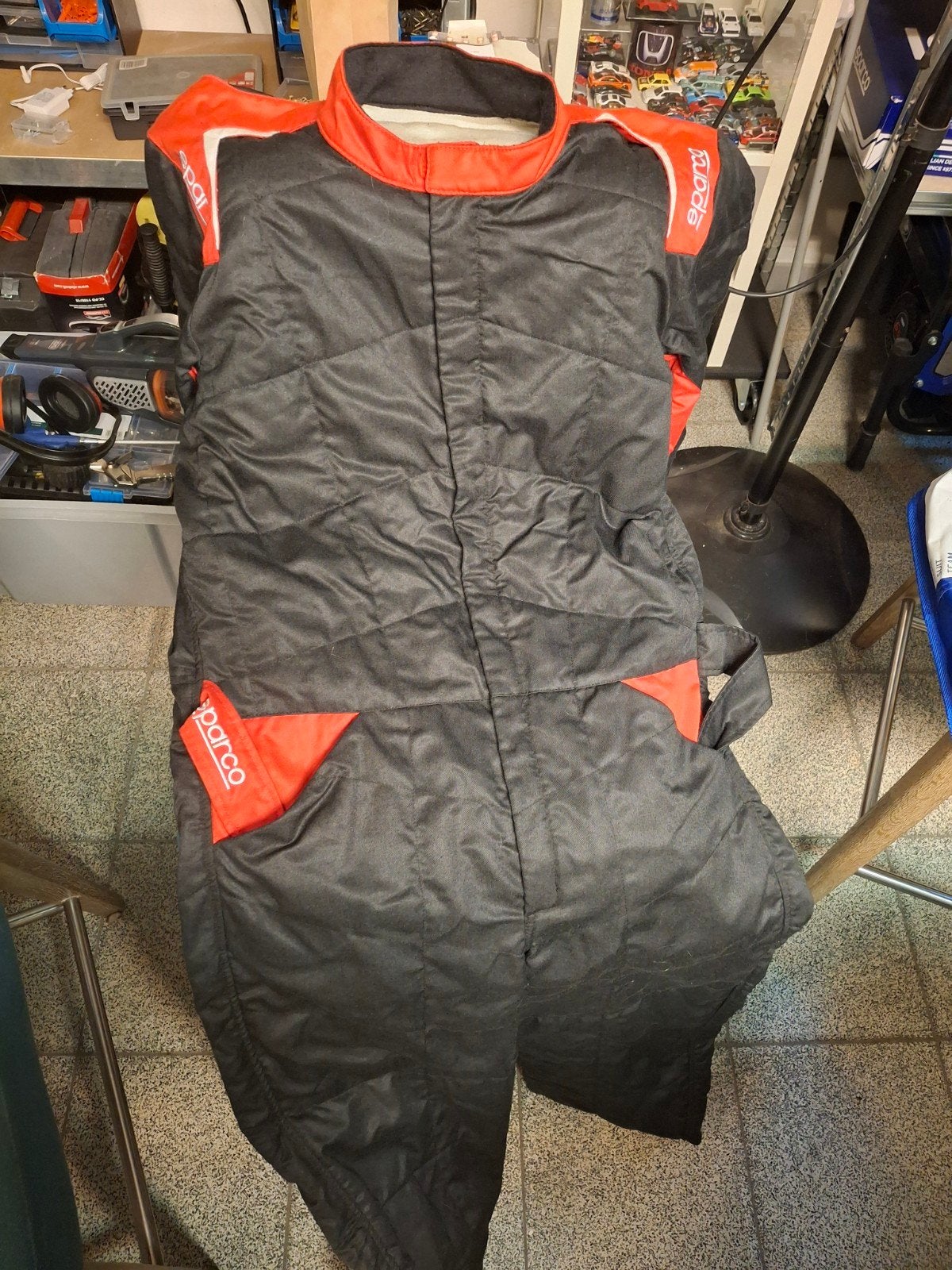 Sparco racepak. Helm. Schoenen, Enlèvement