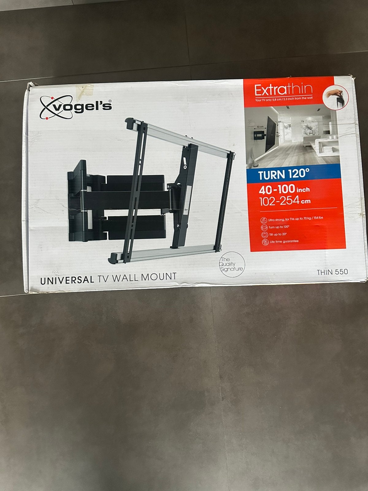 Support TV vogel's Orientable, 100 pouces, Enlèvement, Neuf