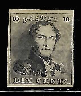 Belgique #1 S.M. le Roi Léopold I, type Épaulettes, Enlèvement ou Envoi, Non oblitéré, Non oblitéré, Autre