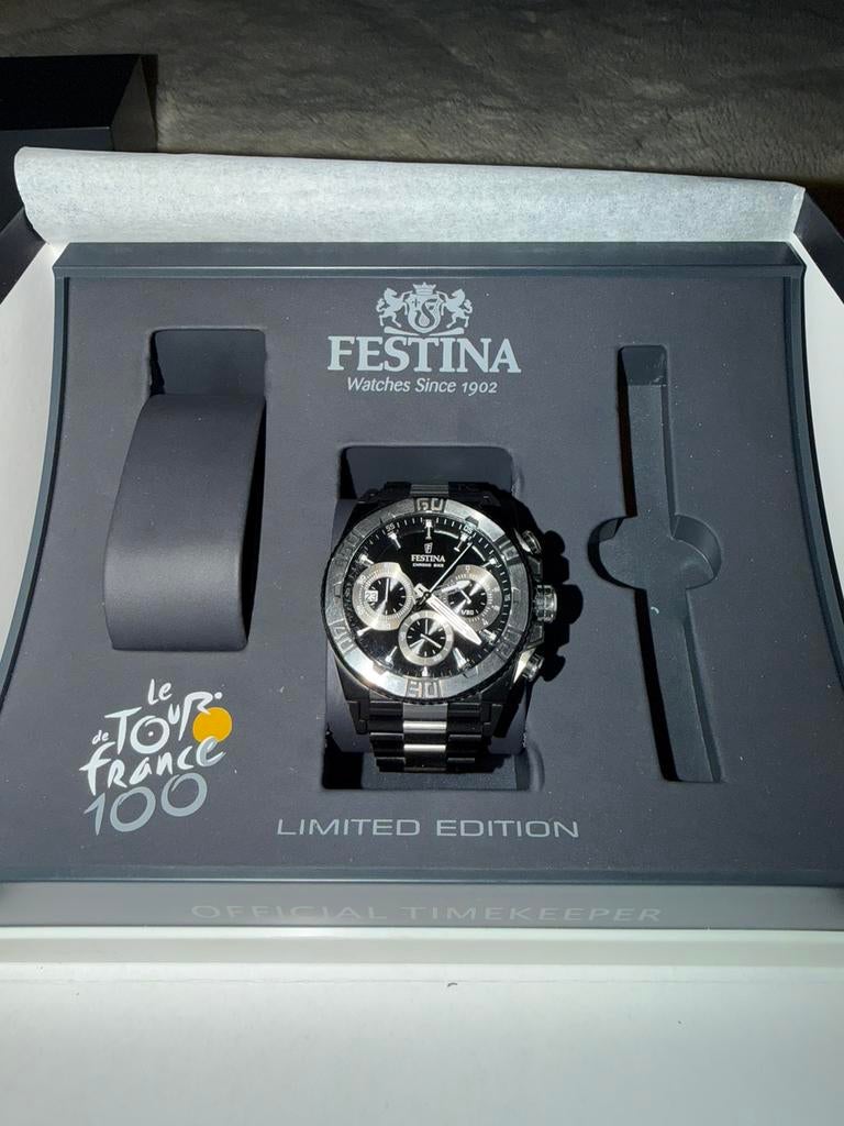 Festina Chrono Bike Limited, Staal, Gebruikt, Staal, Polshorloge