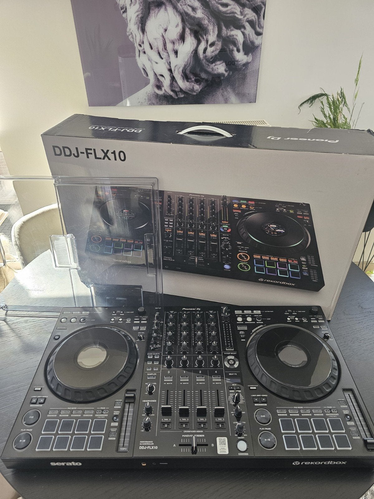 Pioneer DDJ-FLX10 incl. toebehoren, doos en decksaver, Enlèvement, Pioneer
