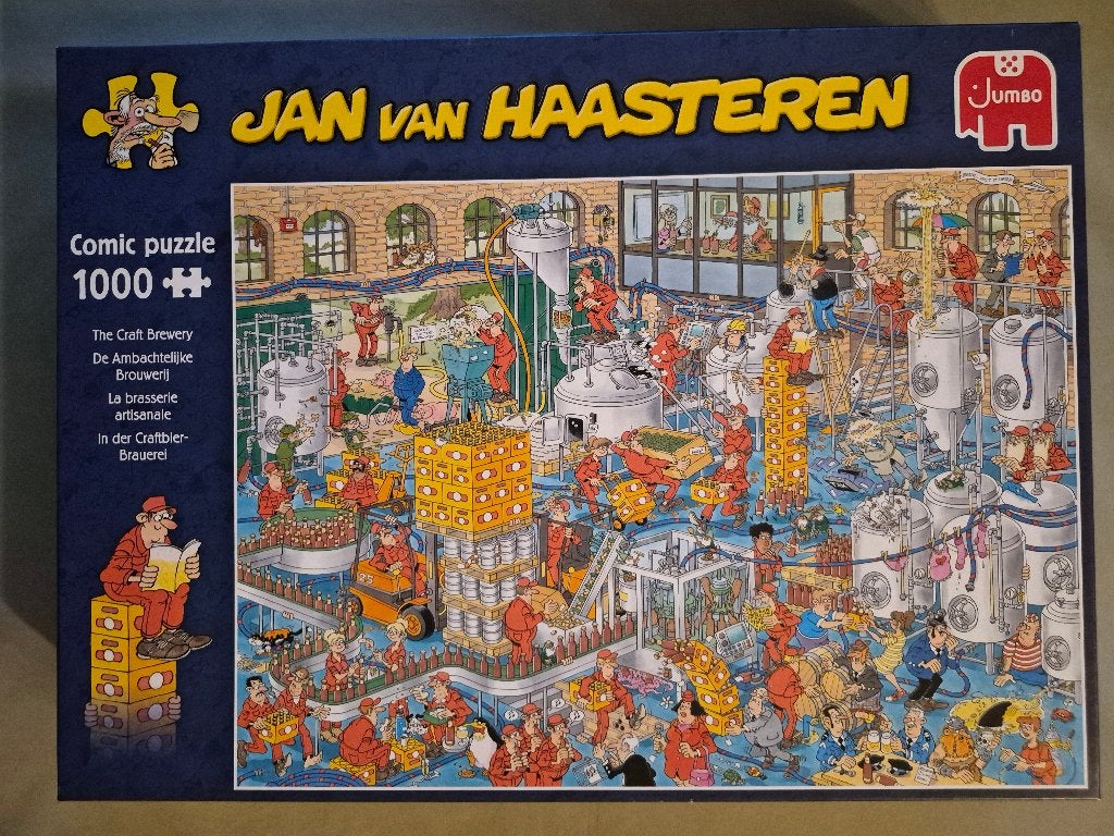 Puzzel Jan van Haasteren Ambachtelijke brouwerij 1000 st., Enlèvement, Comme neuf, Puzzle