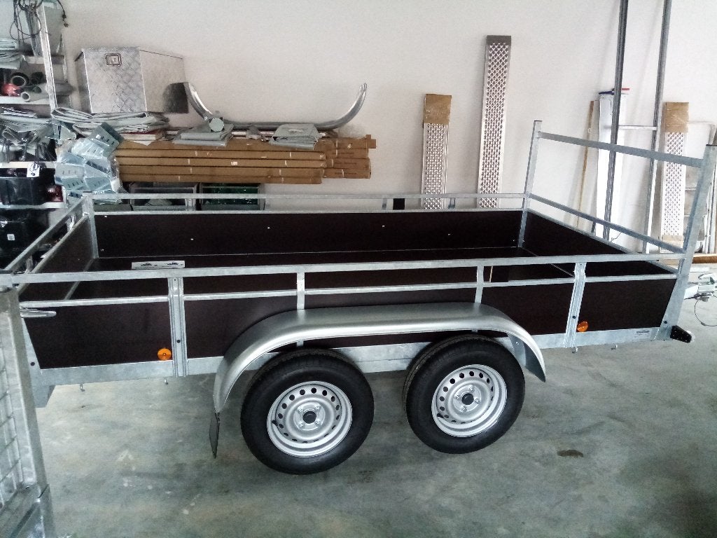 Syma dubbelas aanhangwagen 2,58mx1,31m, Ophalen, Nieuw