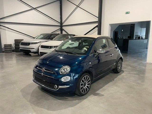 Fiat 500C 1.0i Hybride '21 met Garantie, Auto's, Fiat, 4 zetels, 88 g/km, Cabriolet, Blauw
