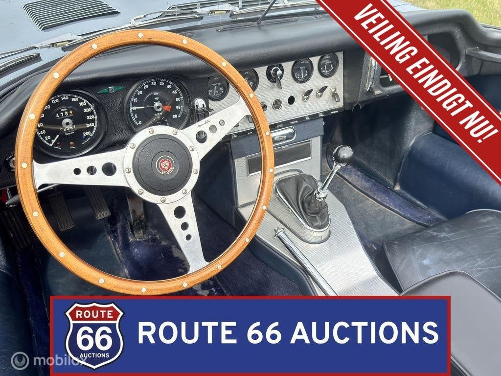 Jaguar E-Type Series 1 3.8 OTS | 1963 | Route 66 Auctions, Auto's, Zwart, Bedrijf, Handgeschakeld, Overige carrosserie