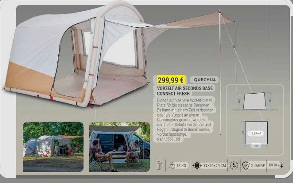 Opblaasbare bijzet tent, Ophalen, Zo goed als nieuw, Tot en met 2