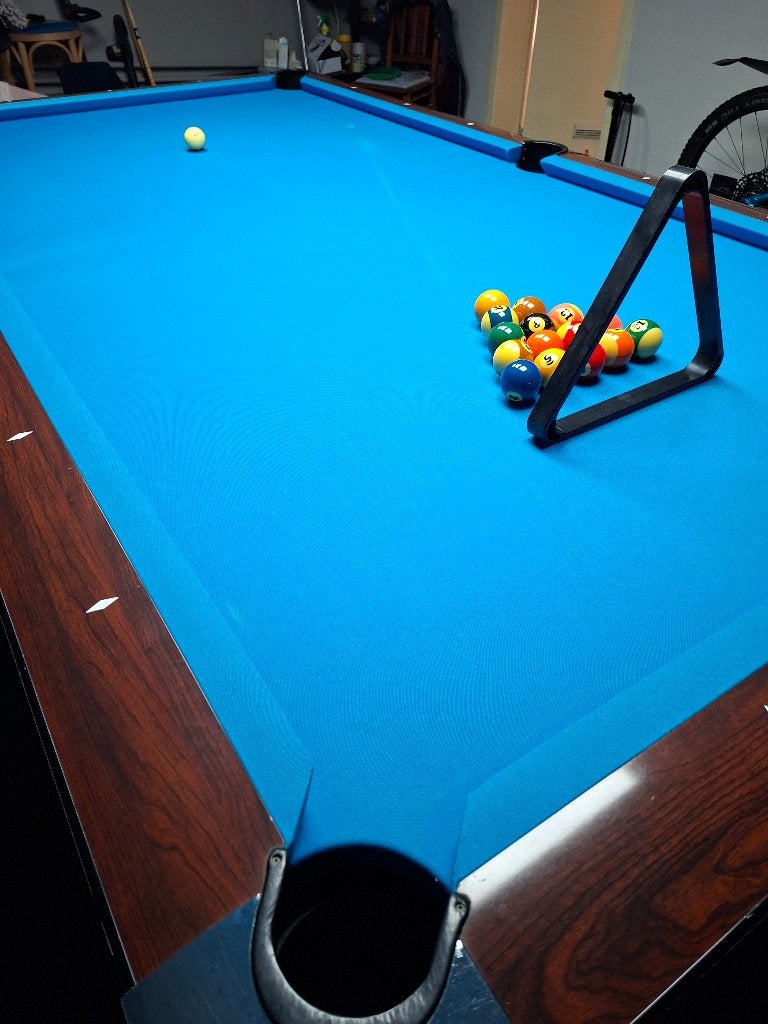 Pooltafel 9 voet, Sport en Fitness, Ophalen, Gebruikt, Pooltafel