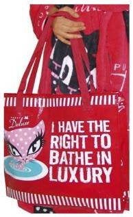 Rode shopperbag van Pussy deluxe, Enlèvement ou Envoi, Rouge