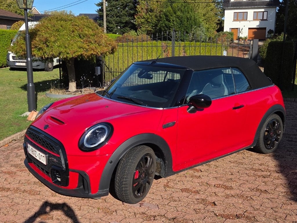 Mini Cooper JCW Cabrio, Autos, Rouge, Cuir et Alcantara, Euro 6, Cabriolet
