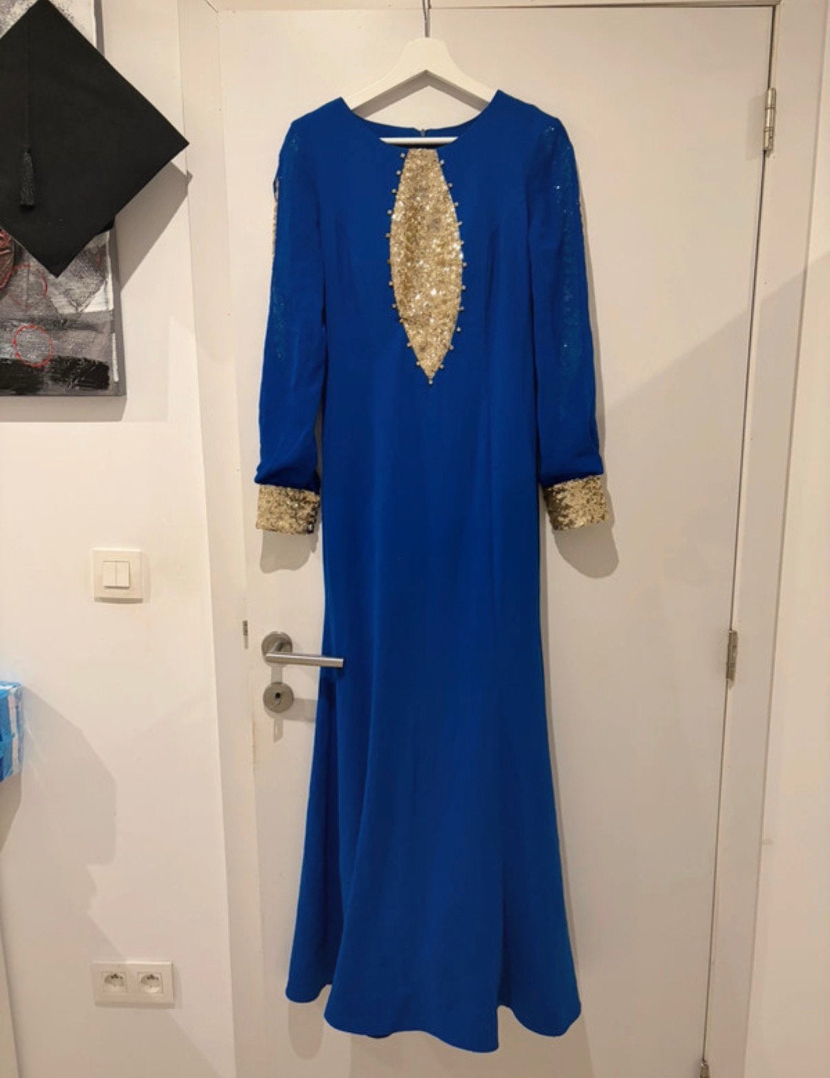 Feestjurk, Galajurk, Blauw, Zo goed als nieuw, Ophalen