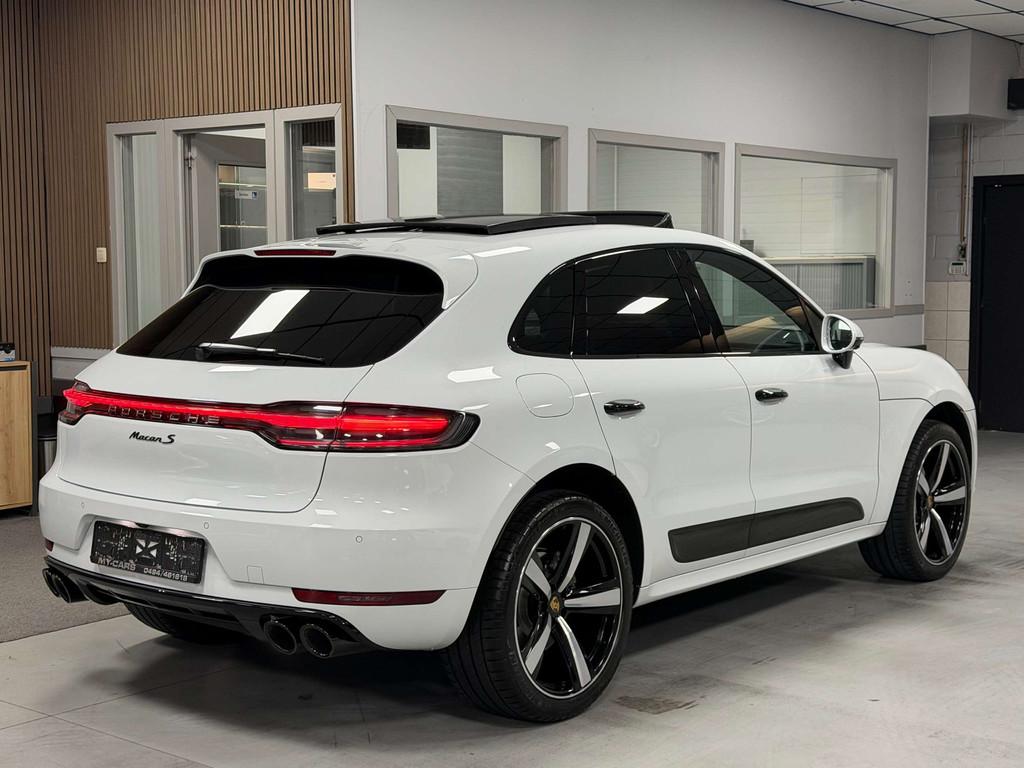 Porsche Macan S 3.0 V6 BiTurbo Pdk Sport Design Black Pack B, Auto's, Porsche, 1940 kg, Gebruikt, 2995 cc, Leder