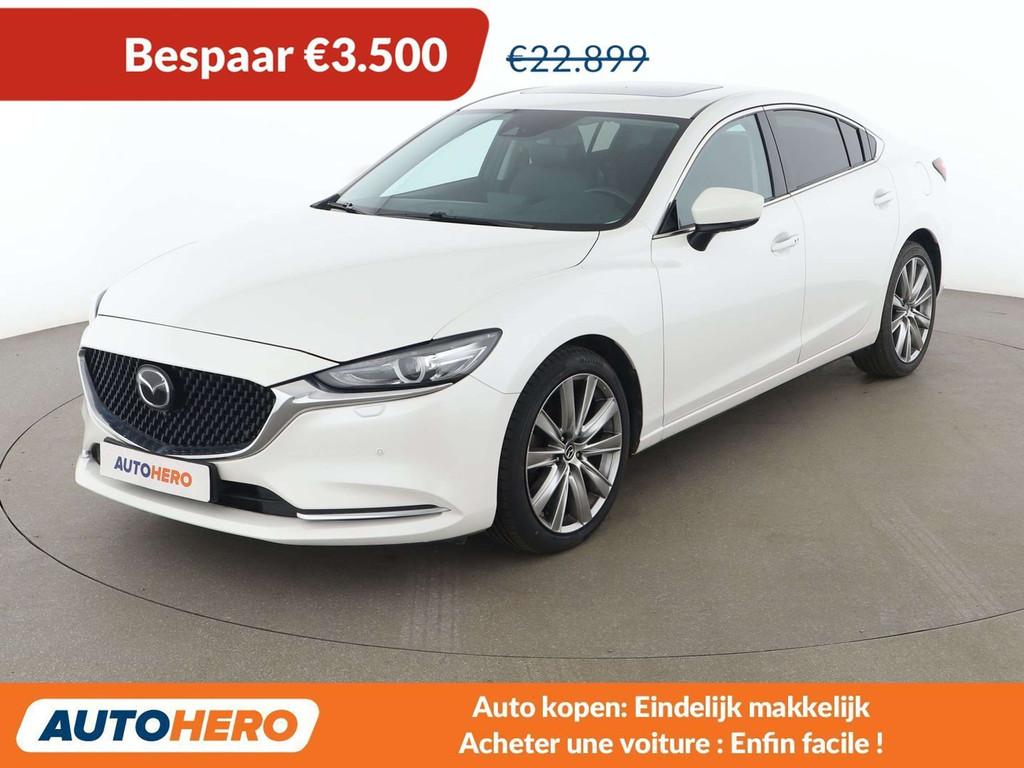 Mazda 6 2.0 Exclusive-Line (année de construction 2020), Autos, Mazda, Cuir, Achat, Boîte manuelle, Noir