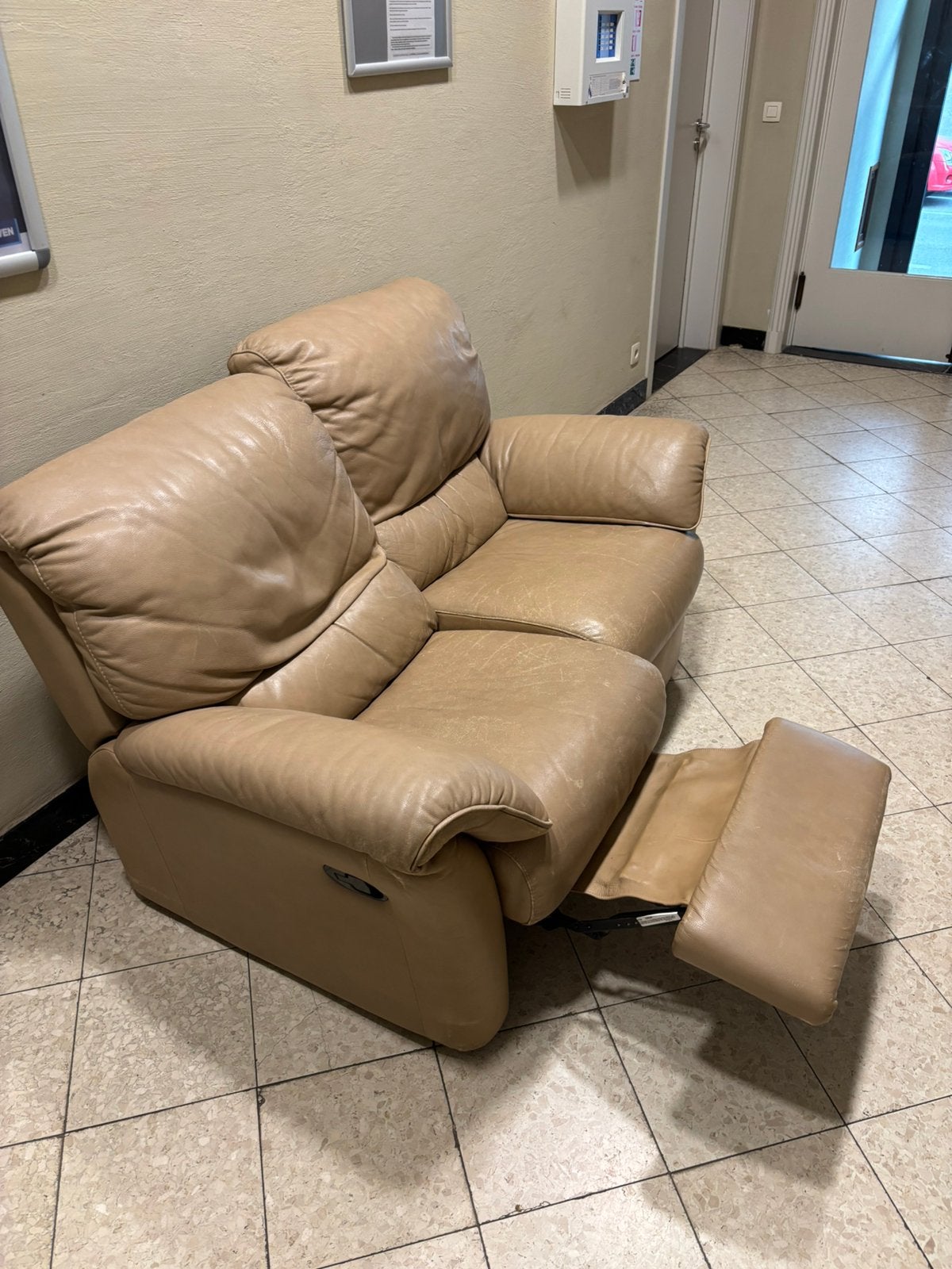 Siège en cuir, Maison & Meubles, Enlèvement, Comme neuf, Deux personnes, Cuir