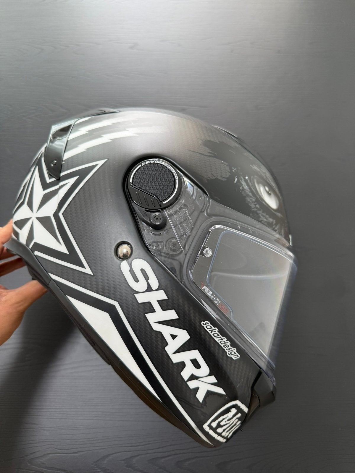 Shark Spartan GT Carbon motorhelm – maat XXL, Motoren, Ophalen, Dames, Shark, Tweedehands