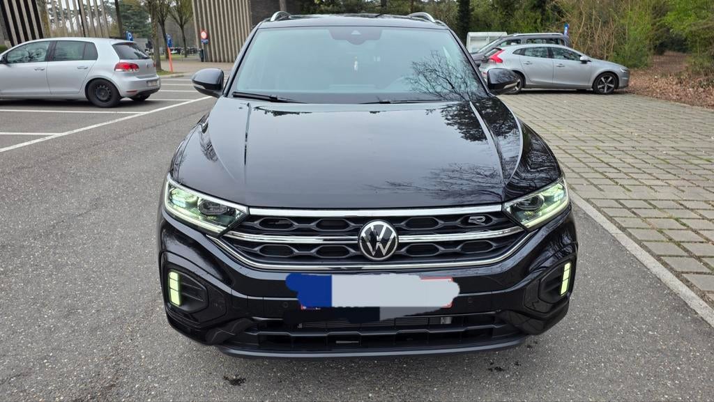 Volkswagen T-Roc  1.0 TSI R-Line Vol Leder Titanium black, Auto's, Voorwielaandrijving, 4 cilinders, Zwart, Leder