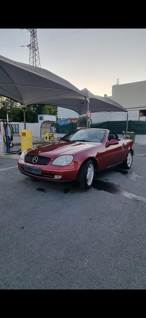 Slk230 compressor, Auto's, Zwart, Cabriolet, Lederen bekleding, Zwart