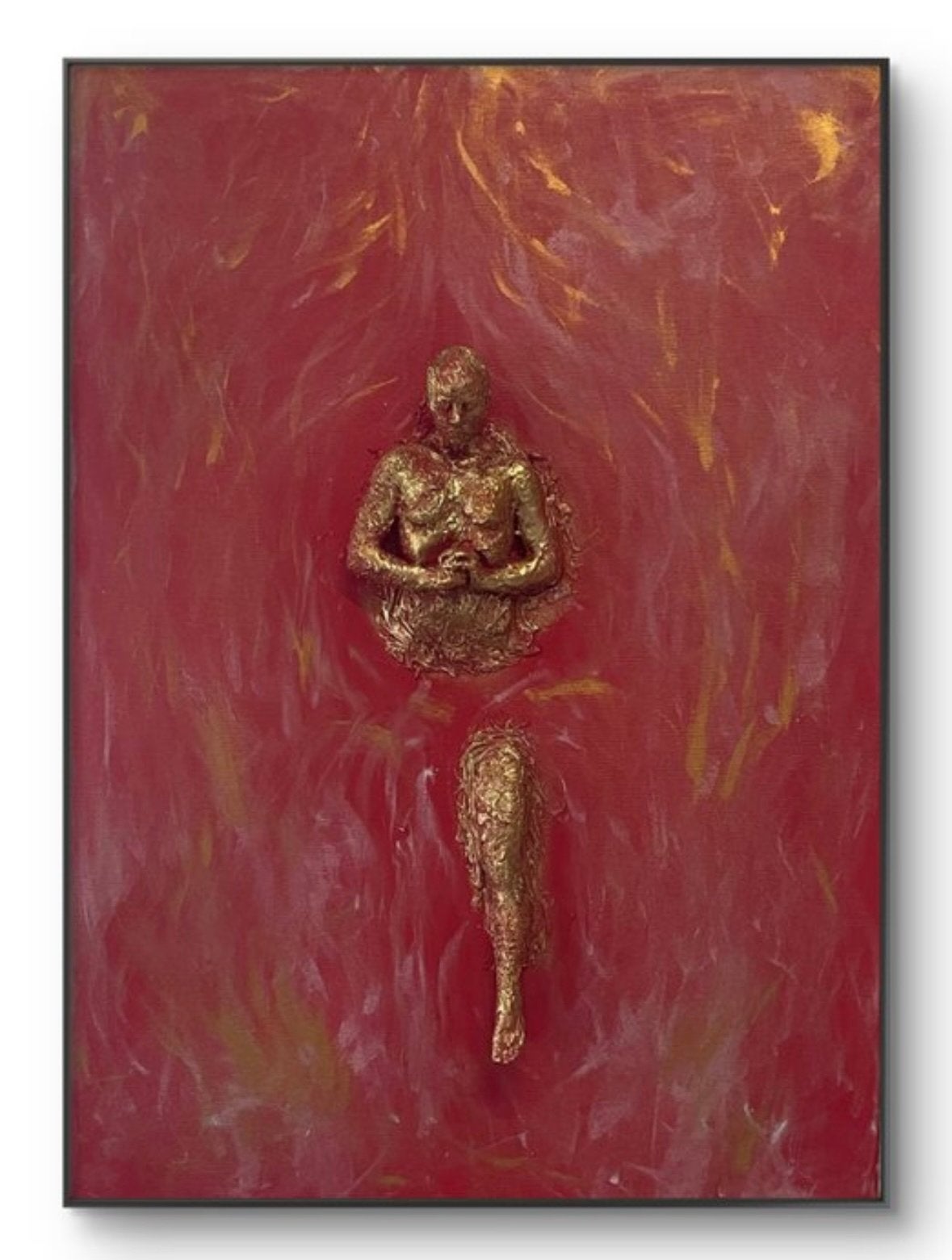 NIEUW - Modern art schilderij Nicole Lubbers - Emergence, Antiquités & Art, Art | Peinture | Moderne, Enlèvement ou Envoi, Sur cadre en bois