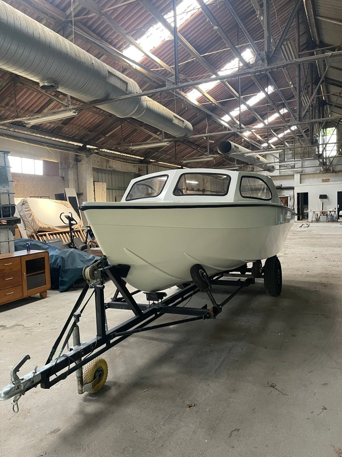 Boot, Sports nautiques & Bateaux, Bateaux à moteur & Yachts à moteur, Enlèvement, Comme neuf, Remorque