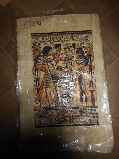 Grand papyrus - 65 x 41 cm, Enlèvement ou Envoi