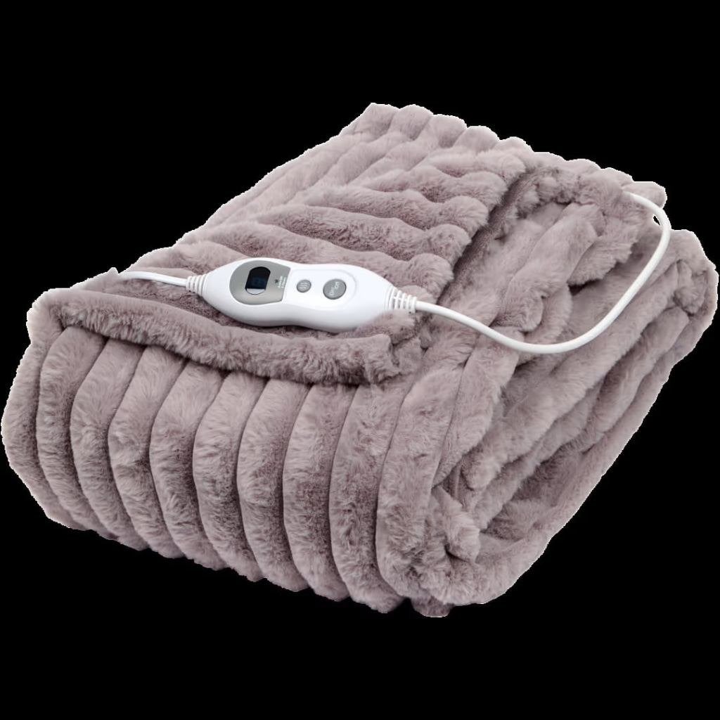 NEUF : Couverture chauffante, Neuf, Gris, 130 cm, 185 cm