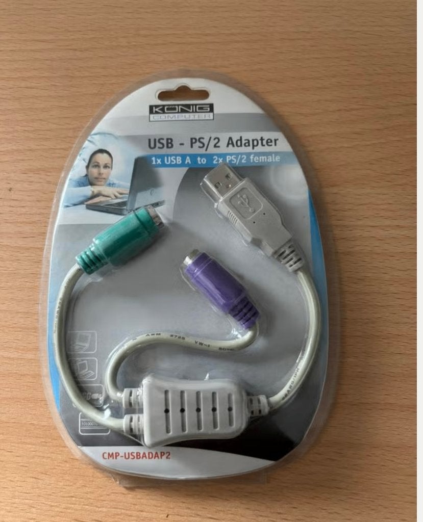 König USB - 2x PS/2, Enlèvement ou Envoi, Autres dispositions, Neuf, Filaire