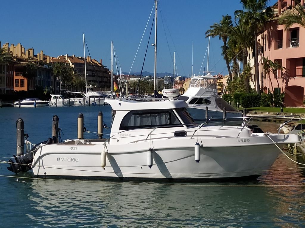 Vissersboot, Watersport en Boten, Vis- en Consoleboten, 6 meter of meer, Zo goed als nieuw, Ophalen, 70 pk of meer