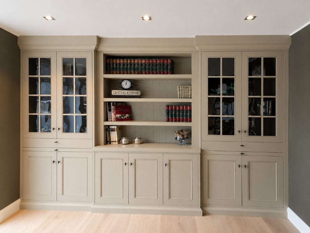 landelijke vitrinekast, Neuf, Avec porte(s), 200 cm ou plus, Landelijk
