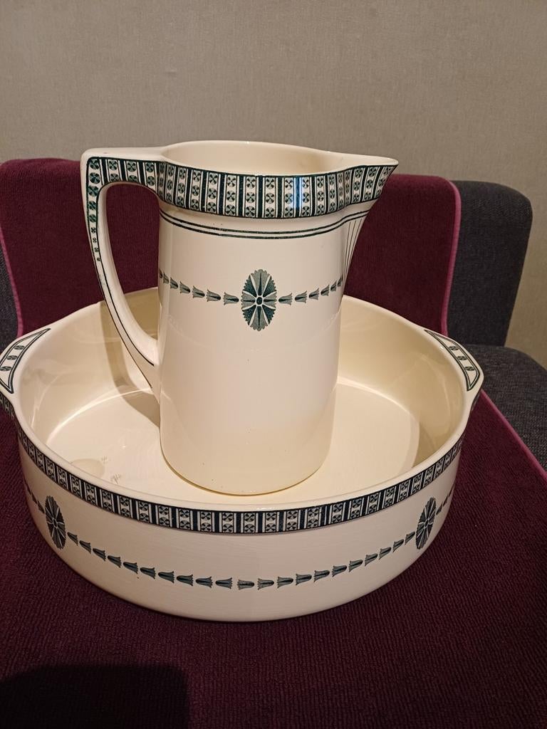 Kan en waskom Villeroy&Boch, Antiek en Kunst, Ophalen