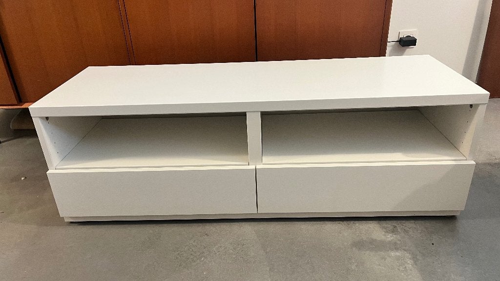 Tv-kast, 25 à 50 cm, Wit, Moins de 100 cm, 100 à 150 cm
