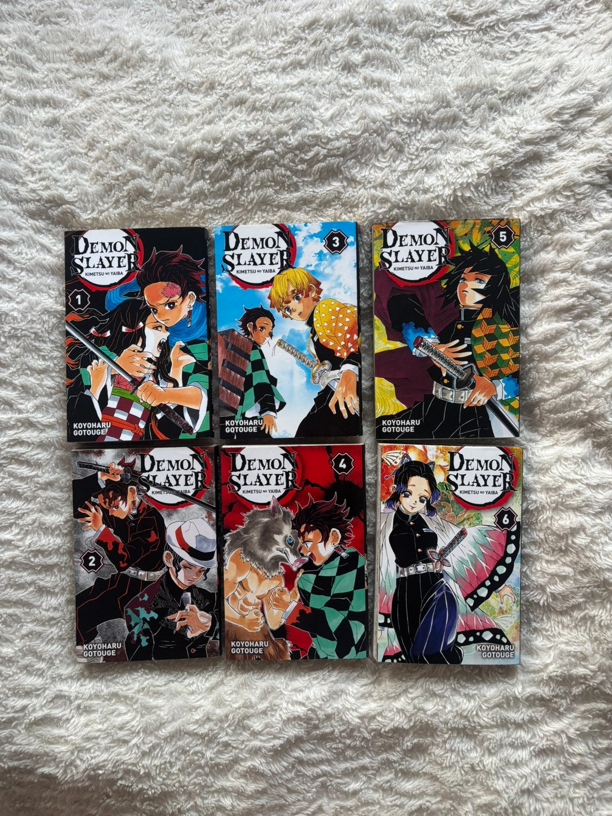 Demon Slayer – Lot 6 tomes 1 à 6 – Très bon état, Enlèvement ou Envoi, Comme neuf