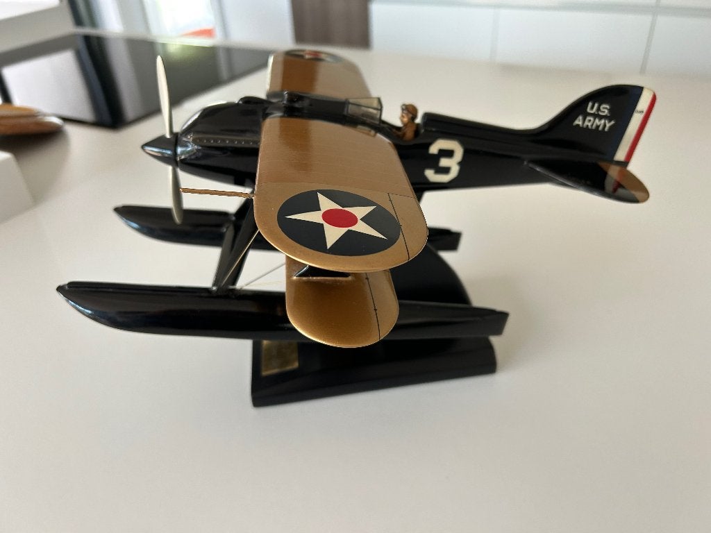 Avion en bois Curtiss r3c-2, Enlèvement, Comme neuf, Avion