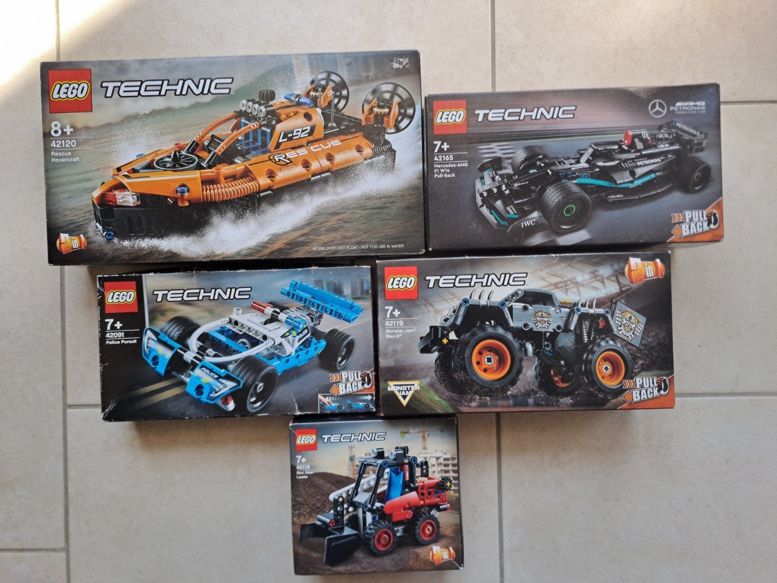 Lego Technic 42120 42119 42165 42091 42116, Kinderen en Baby's, Speelgoed | Duplo en Lego, Ophalen, Compleet, Lego, Technic