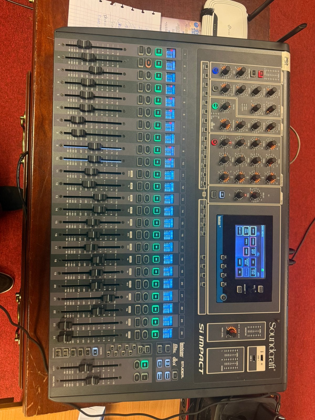 Soundcraft si impact met stage box, Ophalen, Gebruikt, 20 kanalen of meer, Microfooningang