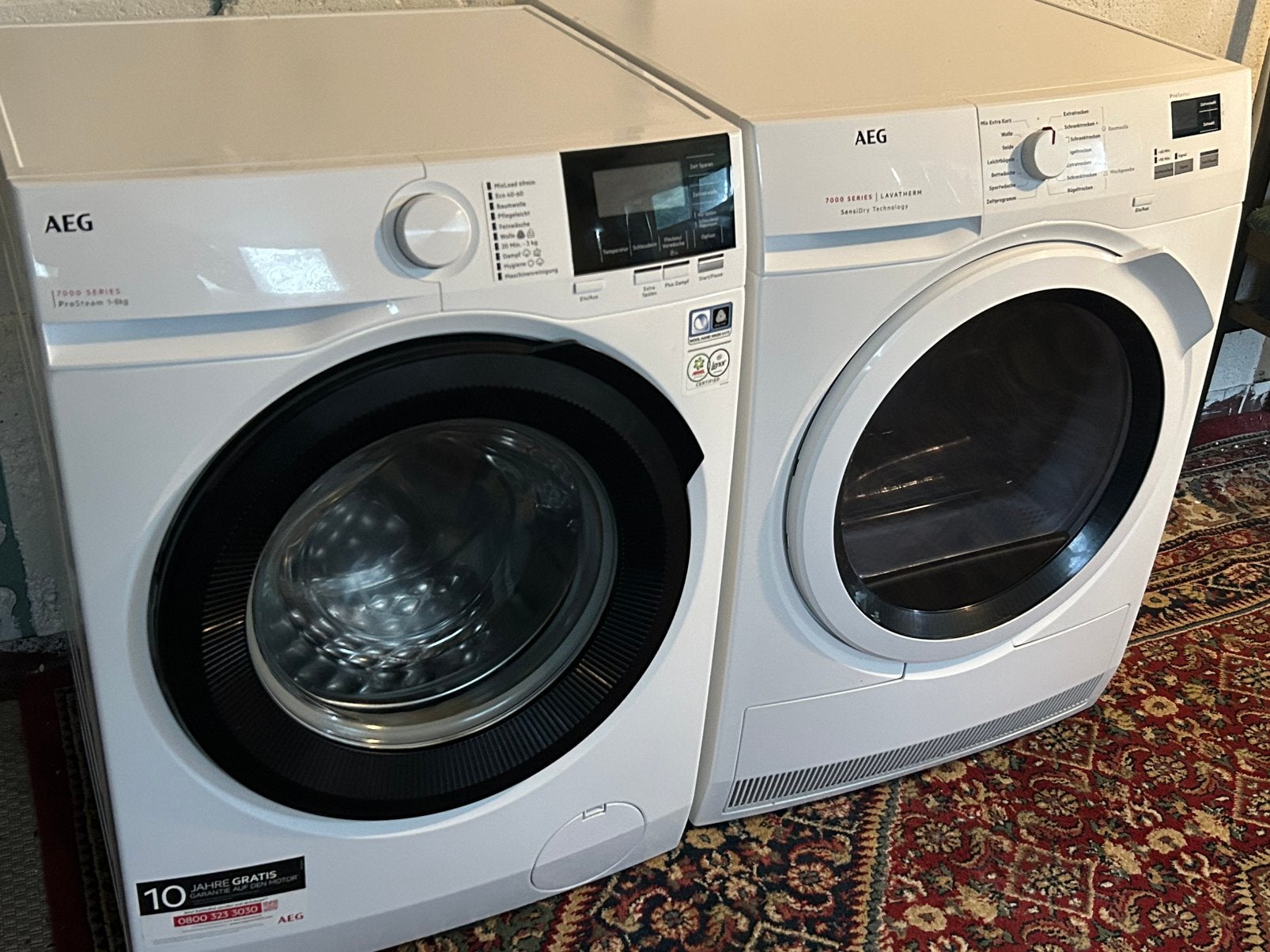 Wasmachine&Droogkast AEG 8KG A+++ Kan geleverd worden, 8 tot 10 kg, Ophalen, Zo goed als nieuw, 85 tot 90 cm