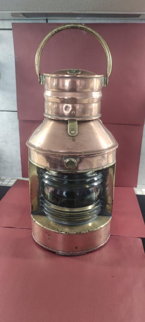 koperen scheepslamp, Enlèvement