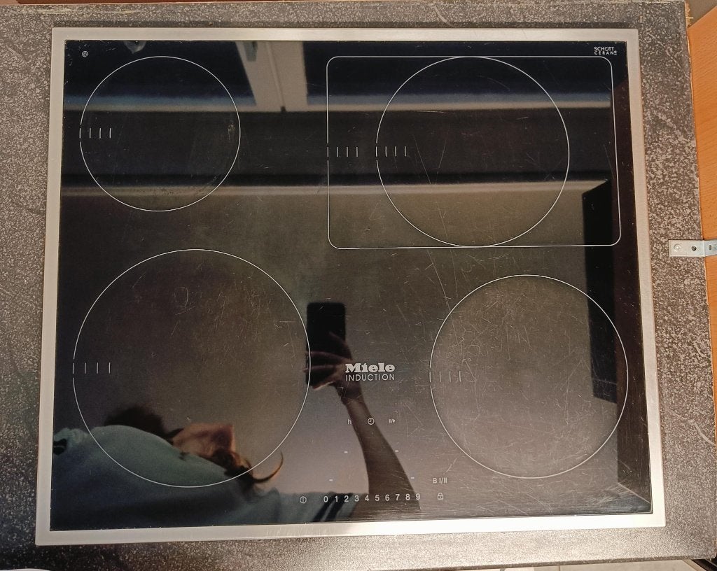 Miele inductiekookplaat, Electroménager, Tables de cuisson, Utilisé, Encastré, 4 zones de cuisson, Enlèvement