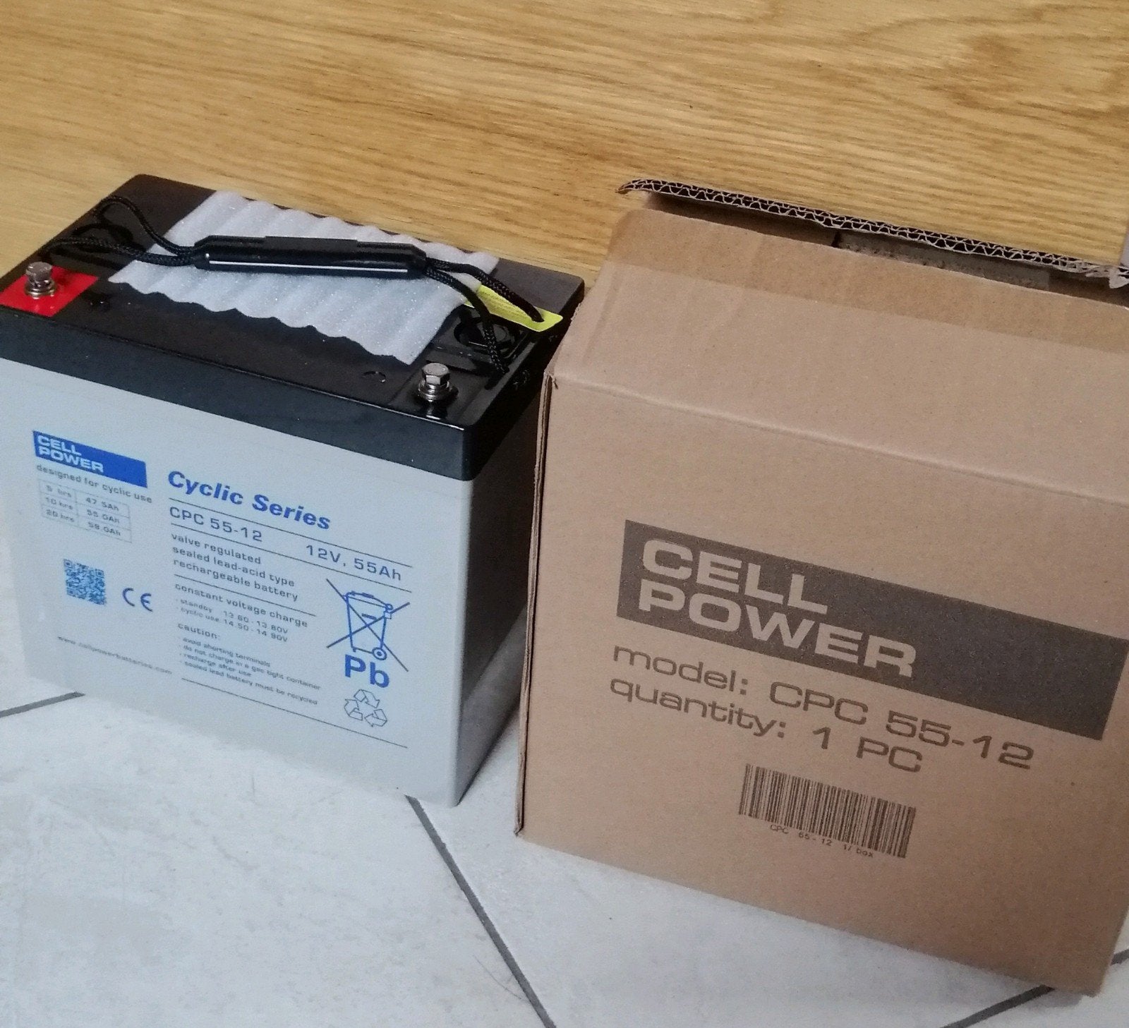 2 batteries cycliques 12V 55ah (nouveau !) idéal pour une tr, Enlèvement, Neuf, Autres marques