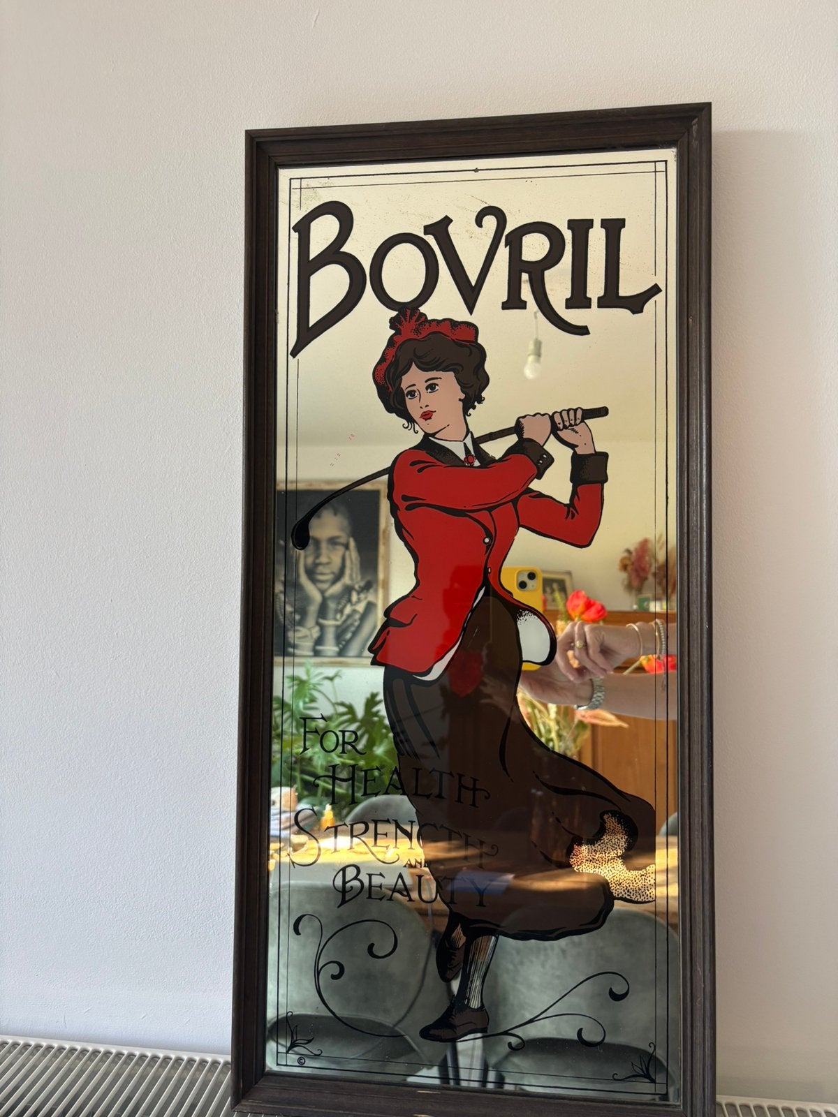 Reclamepaneel engelse merk Bovril, Ophalen